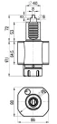 VDI 40, gerader Werkzeughalter, Kupplung DIN 1809, mit Innenkühlung