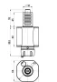 VDI 30, gerader Werkzeughalter, Kupplung DIN 5482, ohne Innenkühlung