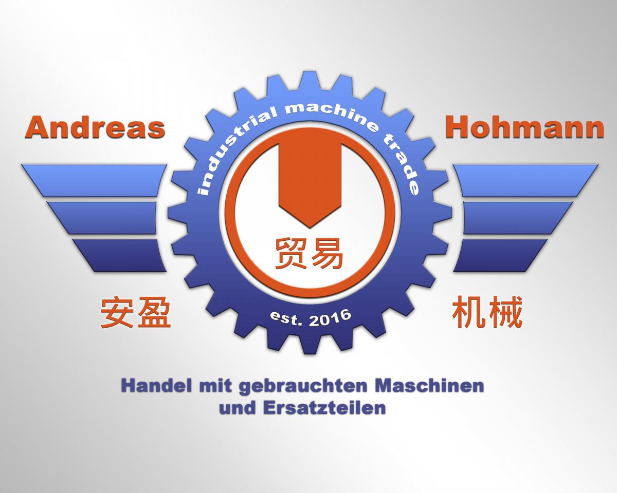 Logo: Andreas Hohmann, Handel mit gebrauchten Maschinen uND ersatzteilen